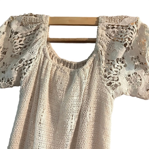 Jen’s Pirate Booty Truth Tunic Boho Cream Mini Dress - Picture 3 of 12